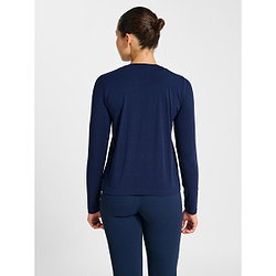 Voorvertoning: Hummel Yoga Soft Loose Ls T-Shirt Dames - Marine