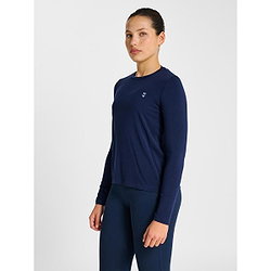 Voorvertoning: Hummel Yoga Soft Loose Ls T-Shirt Dames - Marine