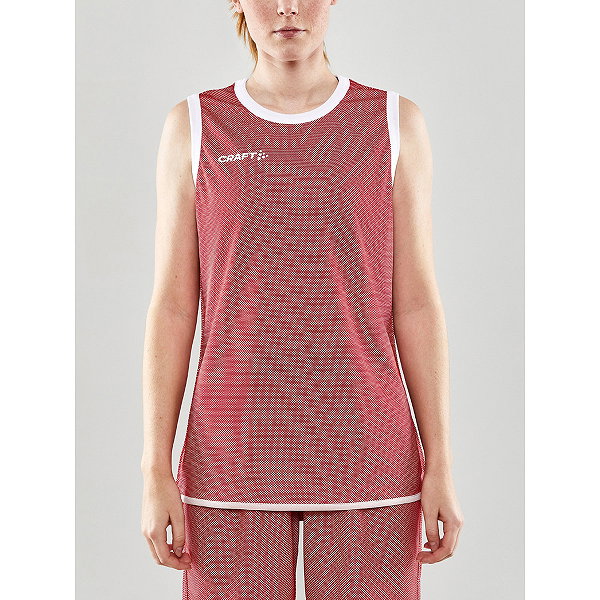 Craft Progress Maillot Réversible Femmes - Rouge / Blanc