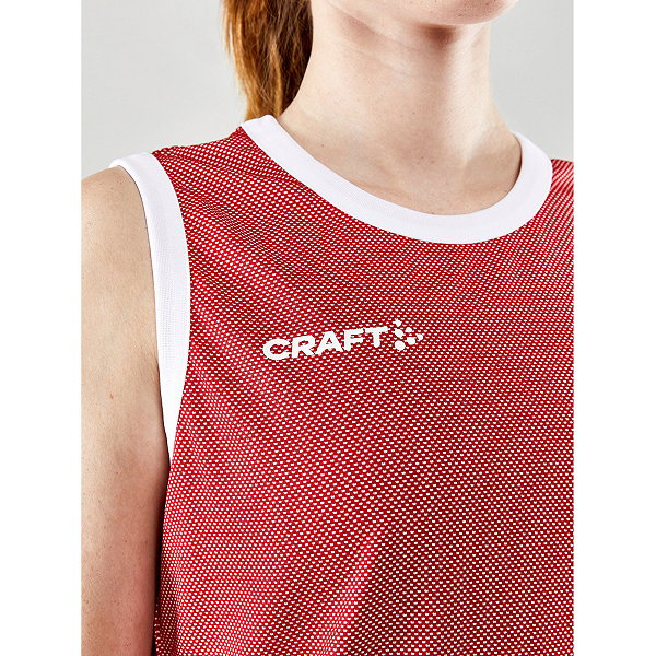 Craft Progress Maillot Réversible Femmes - Rouge / Blanc