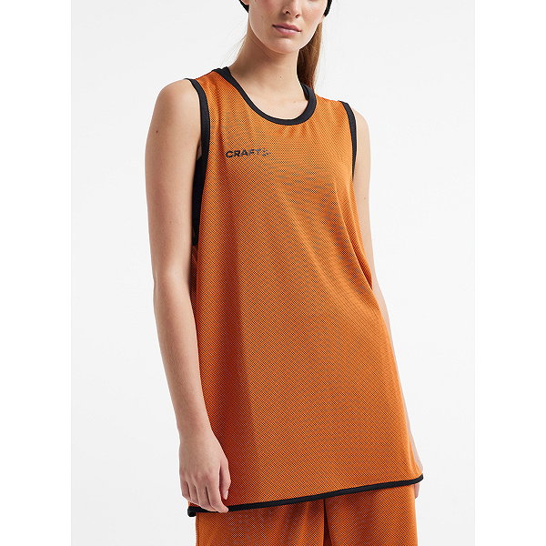 Craft Progress Maillot Réversible Femmes - Orange / Noir