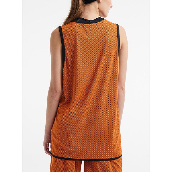 Craft Progress Maillot Réversible Femmes - Orange / Noir