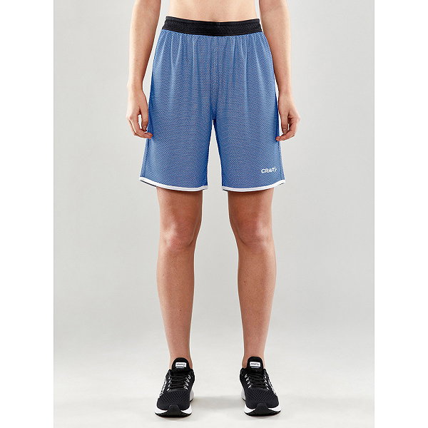 Craft Progress Short Réversible Femmes - Royal / Blanc