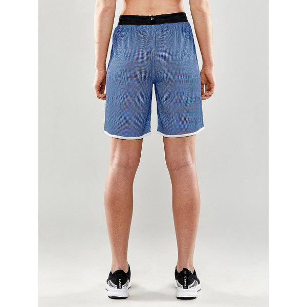 Craft Progress Short Réversible Femmes - Royal / Blanc