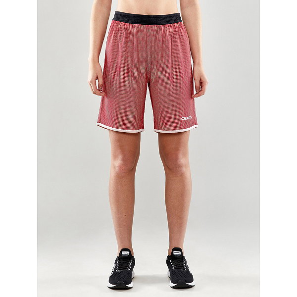 Craft Progress Short Réversible Femmes - Rouge / Blanc