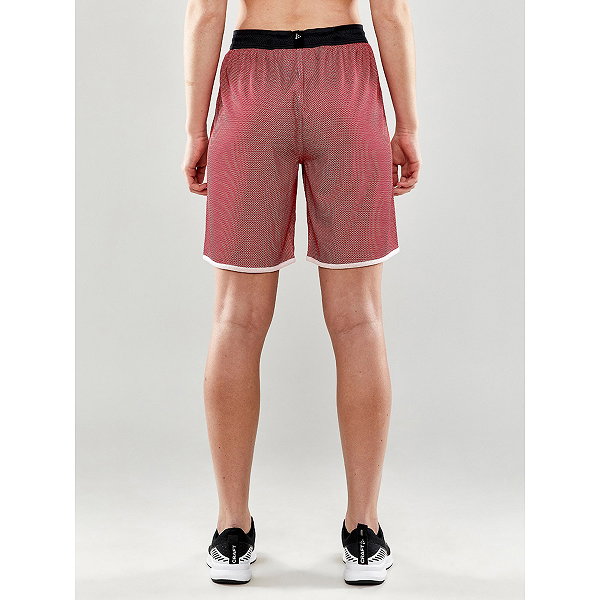 Craft Progress Short Réversible Femmes - Rouge / Blanc