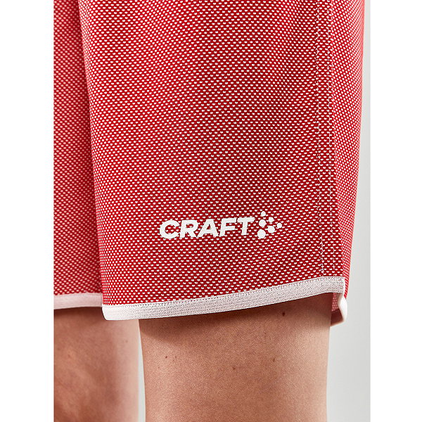 Craft Progress Short Réversible Femmes - Rouge / Blanc