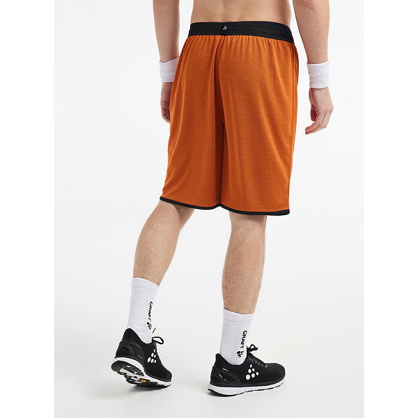 Craft Progress Short Réversible Hommes - Orange / Noir