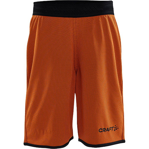 Craft Progress Short Réversible Femmes - Orange / Noir