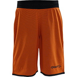 Craft Progress Short Réversible Femmes - Orange / Noir