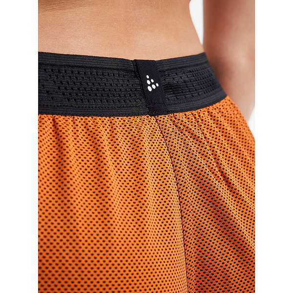 Craft Progress Short Réversible Femmes - Orange / Noir