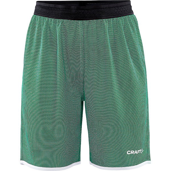 Craft Progress Short Réversible Femmes - Vert / Blanc
