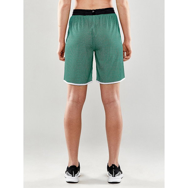 Craft Progress Short Réversible Femmes - Vert / Blanc