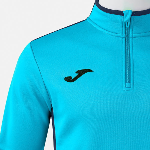 Joma Winner IV Ziptop Heren - Turquoise Fluor / Marine