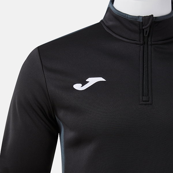 Joma Winner IV Ziptop Enfants - Noir / Anthracite