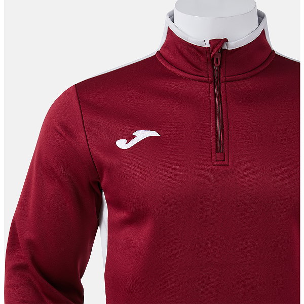Joma Winner IV Ziptop Kinder - Bordeaux / Grau