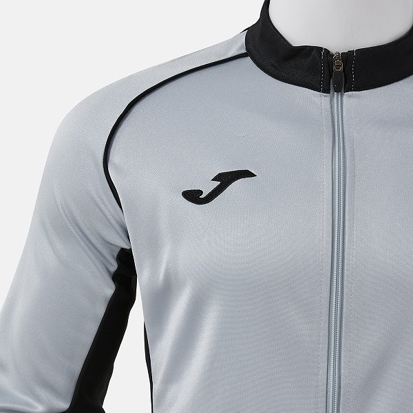 Joma Eco Retro Trainingsjacke Kinder - Hellgrau Meliert