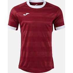 Joma Toletum VII Maillot Manches Courtes Hommes - Bordeaux / Blanc