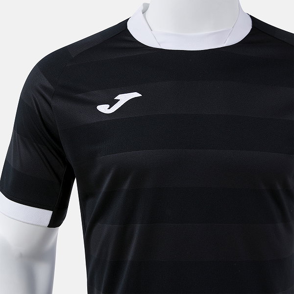 Joma Toletum VII Maillot Manches Courtes Enfants - Noir / Blanc