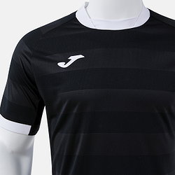 Présentation: Joma Toletum VII Maillot Manches Courtes Enfants - Noir / Blanc