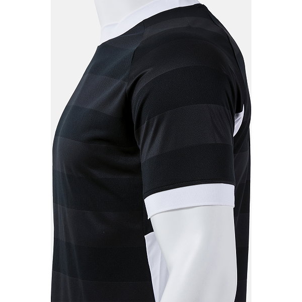 Joma Toletum VII Maillot Manches Courtes Enfants - Noir / Blanc