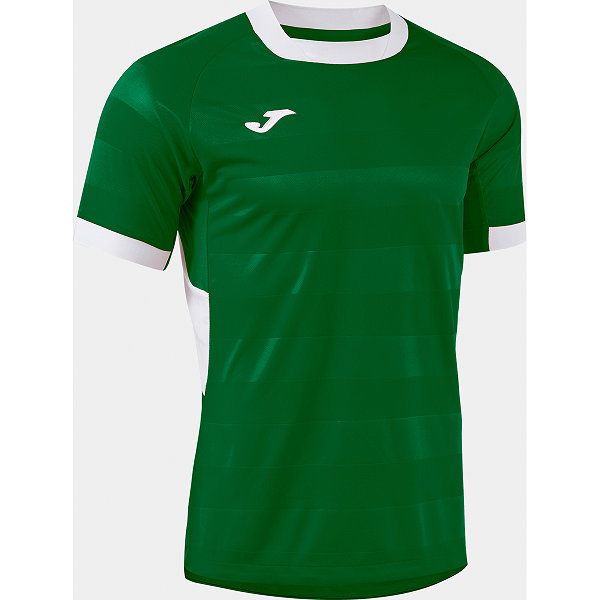 Joma Toletum VII Maillot Manches Courtes Enfants - Vert / Blanc