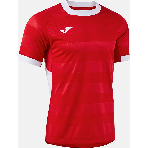 Joma Toletum VII Shirt Korte Mouw Kinderen - Rood / Wit