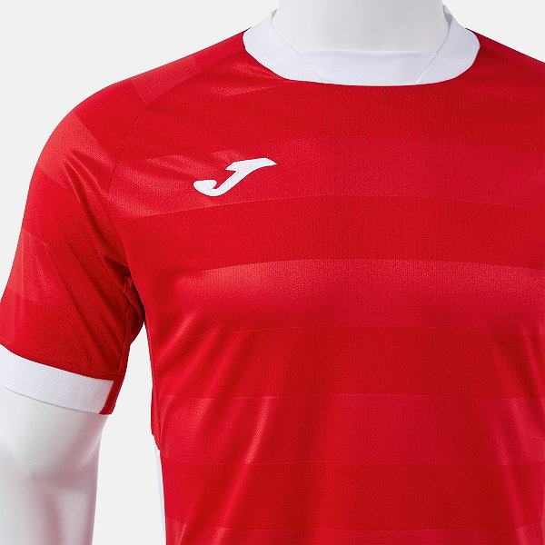 Joma Toletum VII Shirt Korte Mouw Kinderen - Rood / Wit