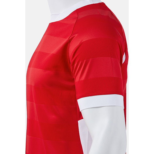 Joma Toletum VII Shirt Korte Mouw Kinderen - Rood / Wit
