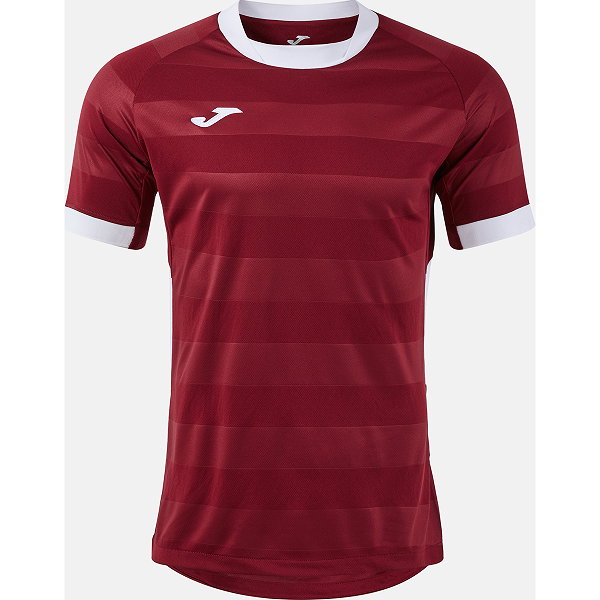Joma Toletum VII Shirt Korte Mouw Kinderen - Bordeaux / Wit