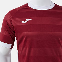 Voorvertoning: Joma Toletum VII Shirt Korte Mouw Kinderen - Bordeaux / Wit