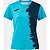 Joma Picasho Shirt Korte Mouw Dames - Turquoise Fluor / Marine