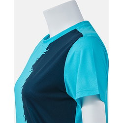 Présentation: Joma Picasho Maillot Manches Courtes Femmes - Turquoise Fluor / Marine