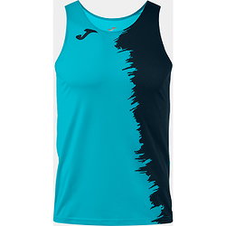 Joma Picasho Running Singlet Herren - Turquoise Fluor / Marine