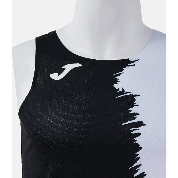 Joma Picasho Running Singlet Hommes - Noir / Blanc