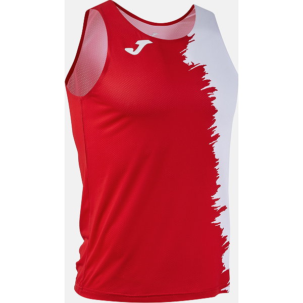 Joma Picasho Running Singlet Hommes - Rouge / Blanc