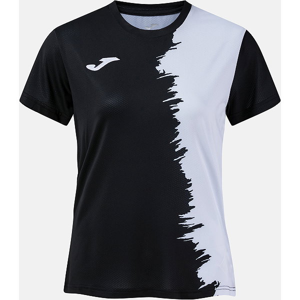 Joma Picasho Shirt Korte Mouw Dames - Zwart / Wit
