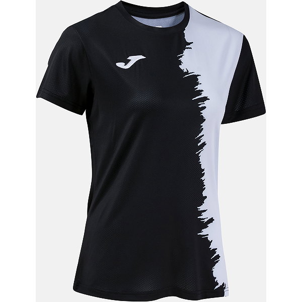 Joma Picasho Shirt Korte Mouw Dames - Zwart / Wit