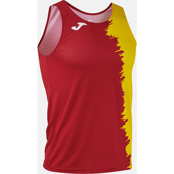 Joma Picasho Running Singlet Hommes - Rouge / Jaune