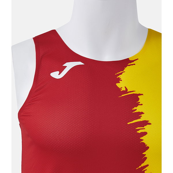Joma Picasho Running Singlet Hommes - Rouge / Jaune