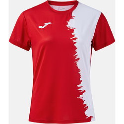 Joma Picasho Maillot Manches Courtes Femmes - Rouge / Blanc