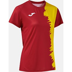 Présentation: Joma Picasho Maillot Manches Courtes Femmes - Rouge / Jaune