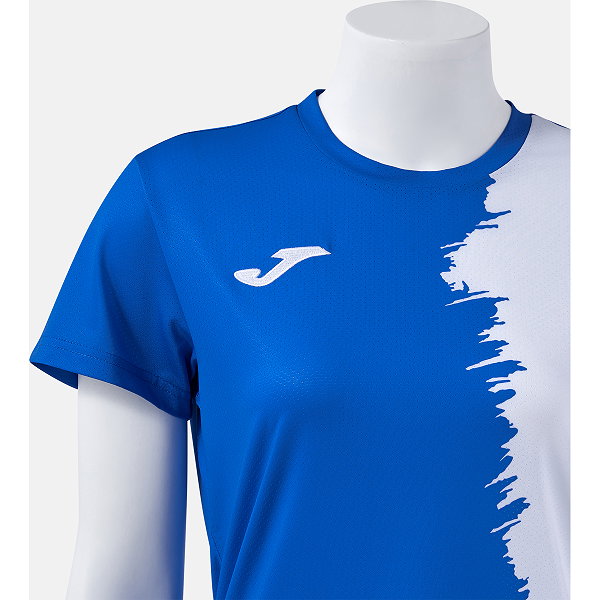 Joma Picasho Maillot Manches Courtes Femmes - Royal / Blanc