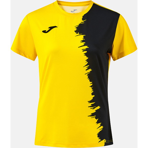 Joma Picasho Shirt Korte Mouw Dames - Geel / Zwart