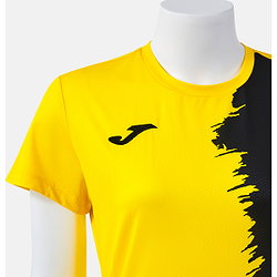 Voorvertoning: Joma Picasho Shirt Korte Mouw Dames - Geel / Zwart