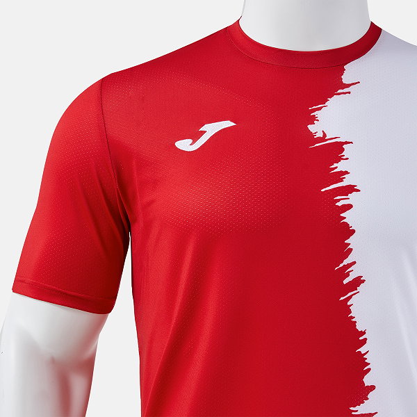 Joma Picasho Maillot Manches Courtes Hommes - Rouge / Blanc