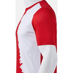 Présentation: Joma Picasho Maillot Manches Courtes Hommes - Rouge / Blanc