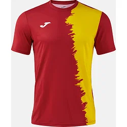 Joma Picasho Maillot Manches Courtes Hommes - Rouge / Jaune