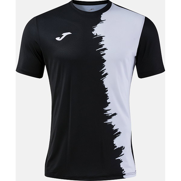 Joma Picasho Maillot Manches Courtes Enfants - Noir / Blanc