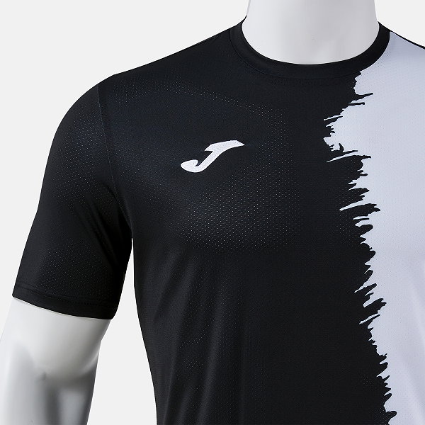 Joma Picasho Maillot Manches Courtes Enfants - Noir / Blanc